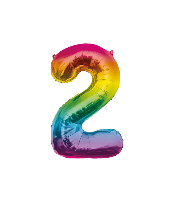 Folie Balloon 86cm 2 Regenboog van Paper Dreams koop je bij Partywinkel