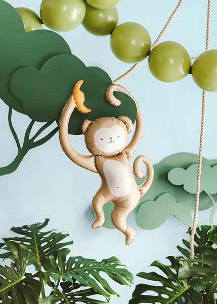 Folieballon Aapje, 51x88 cm, mix van Partydeco koop je bij Partywinkel