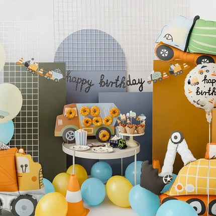 Folieballon Graafmachine, 93x68 cm, mix van Partydeco koop je bij Partywinkel