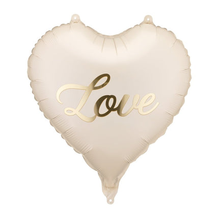 Folieballon hart Love, 45 cm, mix Leeg van Partydeco koop je bij Partywinkel