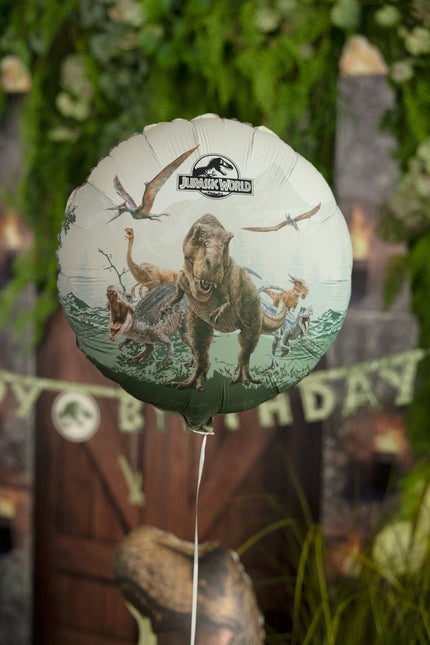 Folieballon Jurassic World, 35x35 cm, mix van Partydeco koop je bij Partywinkel