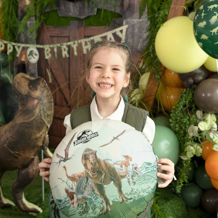 Folieballon Jurassic World, 35x35 cm, mix van Partydeco koop je bij Partywinkel