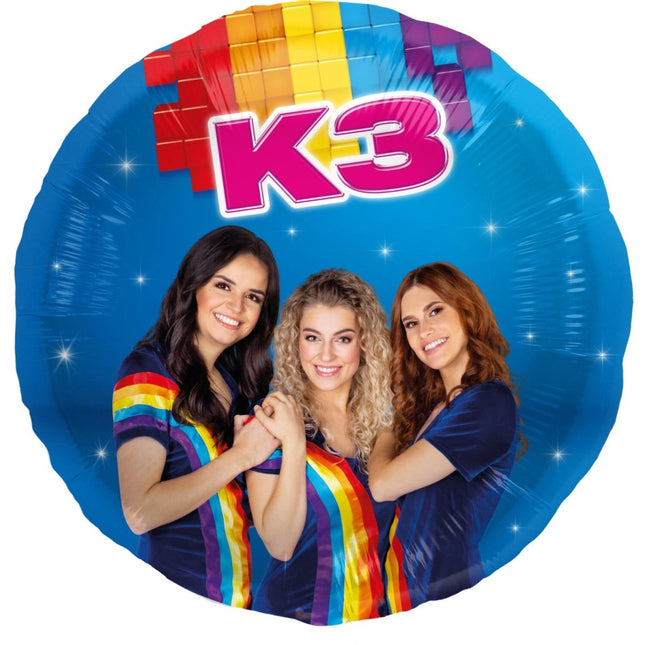 Folieballon K3 - 45cm Leeg van Folat koop je bij Partywinkel