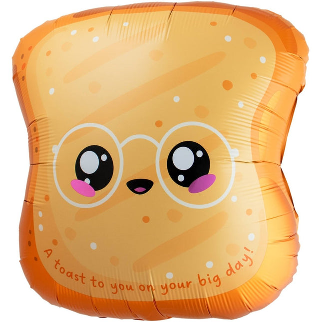Folieballon - Kawaii - Toast - 60x60cm van Folat koop je bij Partywinkel