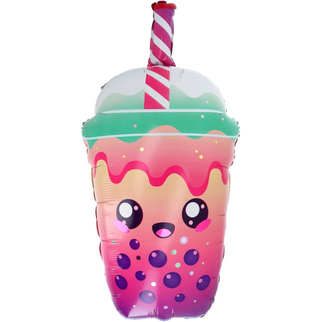 Folieballon - Kawaii Versiering - Bubbelthee - 38x76 cm van Folat koop je bij Partywinkel