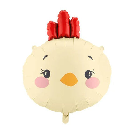 Folieballon Kip, 51x59 cm, mix van Partydeco koop je bij Partywinkel