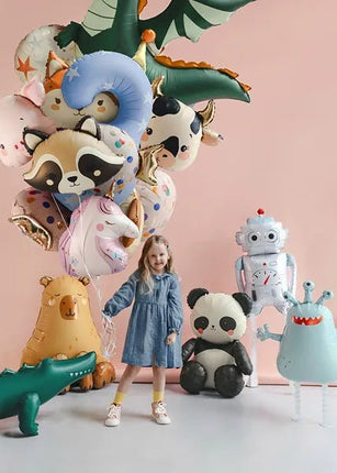 Folieballon Panda, 68x72 cm, mix van Partydeco koop je bij Partywinkel