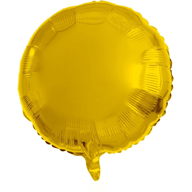 Folieballon Rond Goudkleurig - 45 cm van Folat koop je bij Partywinkel