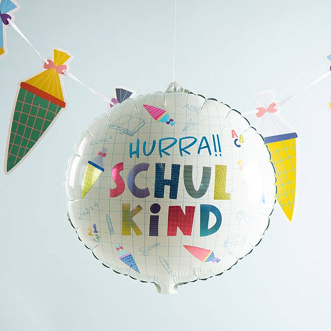 Folieballon Schulanfang - Leeg - 45cm van Folat koop je bij Partywinkel