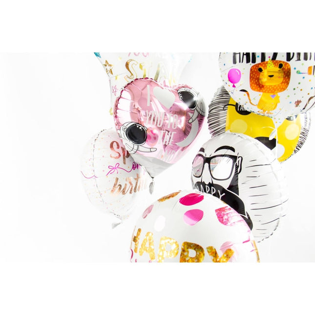 Folieballon Sparkle on your birthday - 45cm van Folat koop je bij Partywinkel