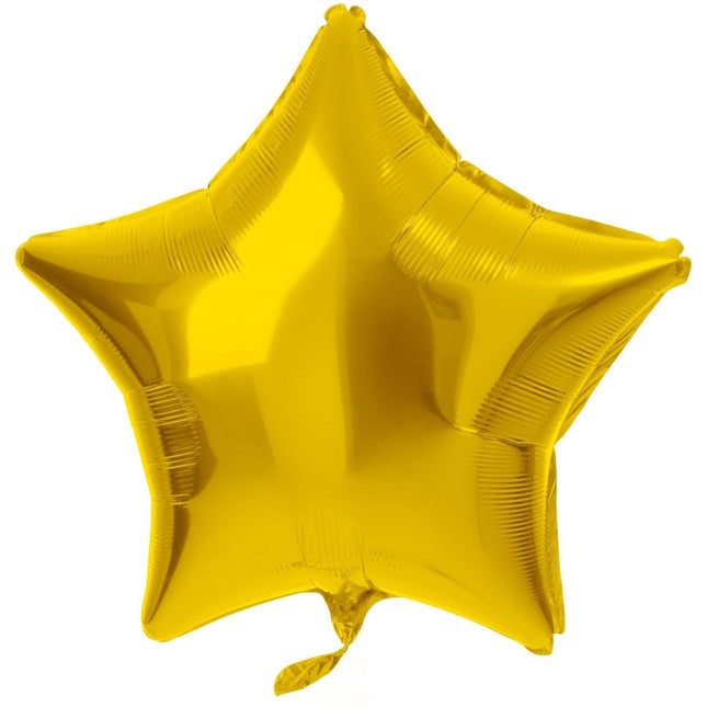 Folieballon Stervormig Goudkleurig - 45 cm van Folat koop je bij Partywinkel