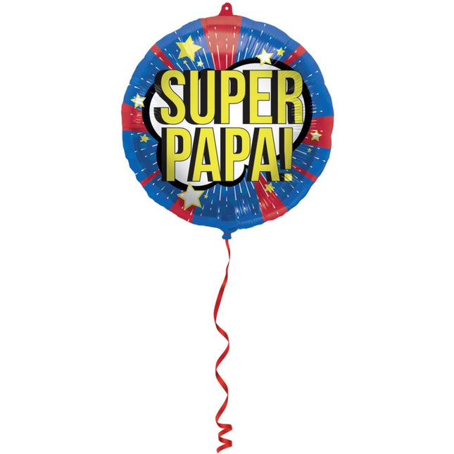 Folieballon 'Super Papa!' - 45cm van Folat koop je bij Partywinkel
