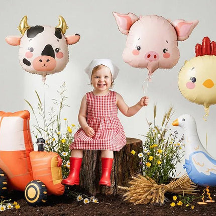Folieballon Varken, 61x36 cm, mix van Partydeco koop je bij Partywinkel
