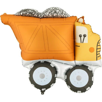 Folieballon Vrachtwagen, 87x69 cm, mix van Partydeco koop je bij Partywinkel