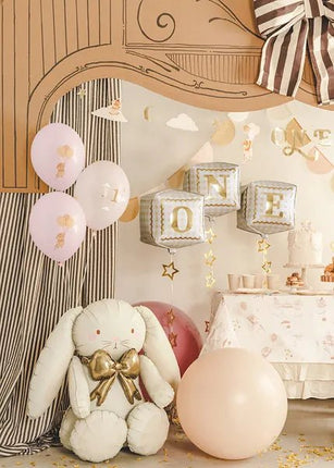 Folieballonnen kubussen ''One'', 34 x 36 cm, mix van Partydeco koop je bij Partywinkel