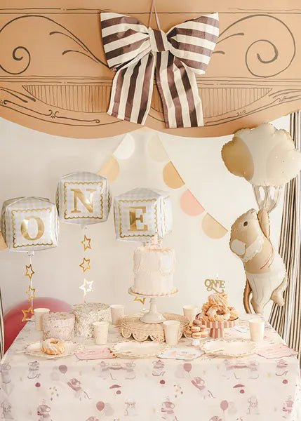 Folieballonnen kubussen ''One'', 34 x 36 cm, mix van Partydeco koop je bij Partywinkel