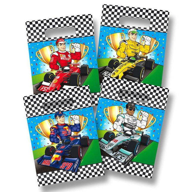Formule 1 Uitdeelzakjes 23cm 8st van Folat koop je bij Partywinkel