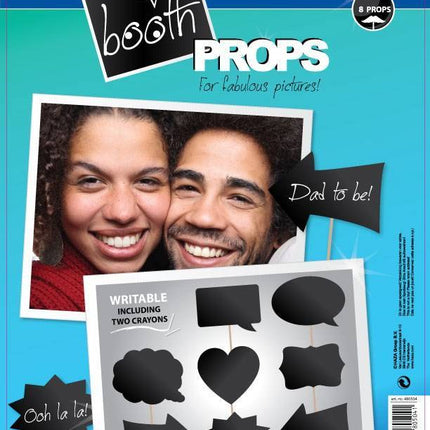 Foto Props Schrijfbaar 8st van Haza Witbaard koop je bij Partywinkel