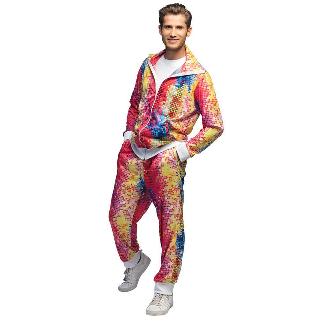 Fout Trainingspak Disco van Boland koop je bij Partywinkel