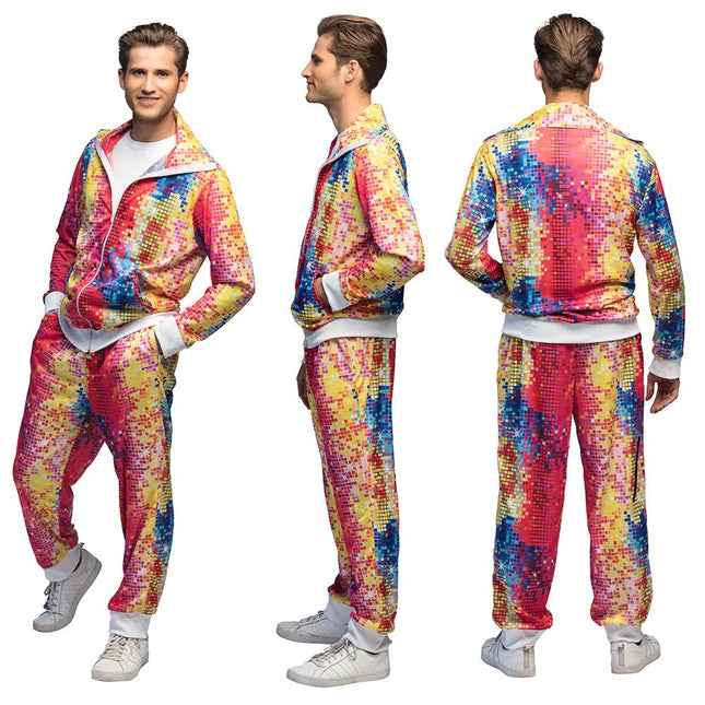 Fout Trainingspak Disco van Boland koop je bij Partywinkel