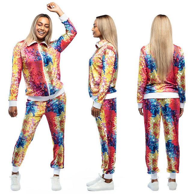 Fout Trainingspak Disco Dames van Boland koop je bij Partywinkel