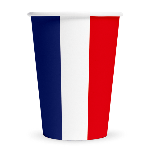 Frankrijk Bekers 210ml 8st van WeFiesta koop je bij Partywinkel
