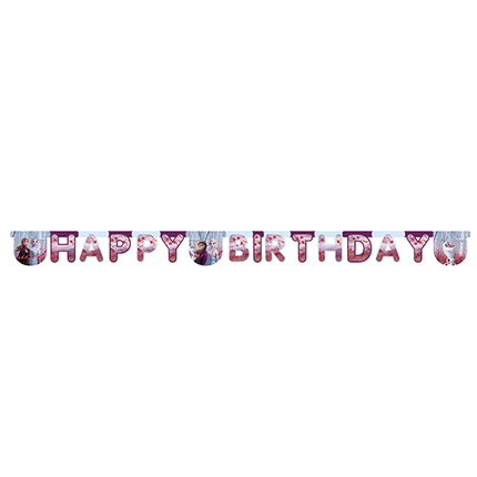 Frozen 2 Letterslinger Happy Birthday 2m van Procos koop je bij Partywinkel