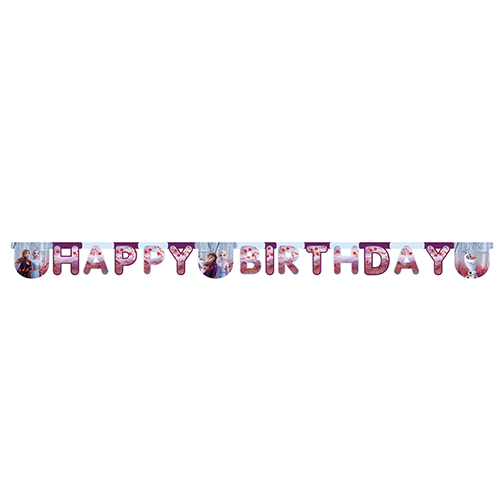 Frozen 2 Letterslinger Happy Birthday 2m van Procos koop je bij Partywinkel