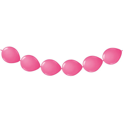 Fuchsia Ballonnenslinger 3m 8st van Folat koop je bij Partywinkel