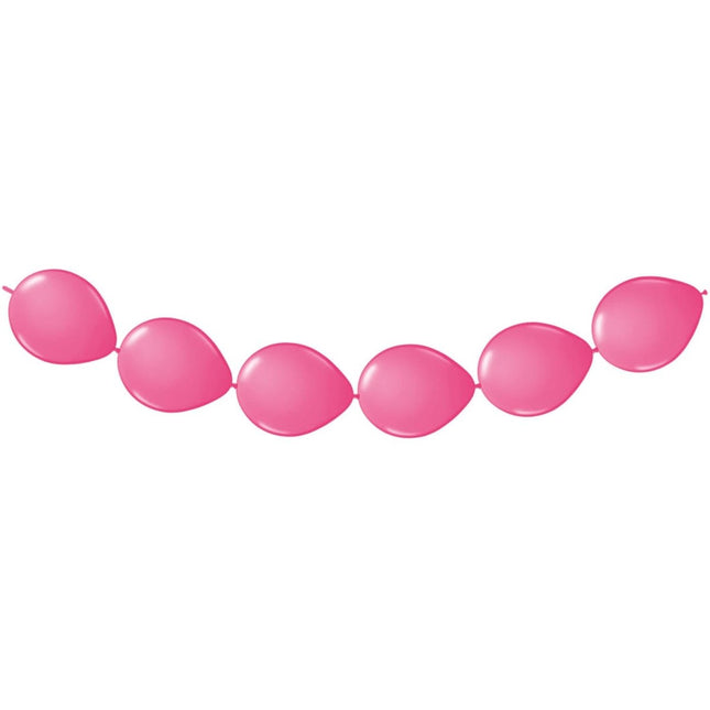 Fuchsia Ballonnenslinger 3m 8st van Folat koop je bij Partywinkel