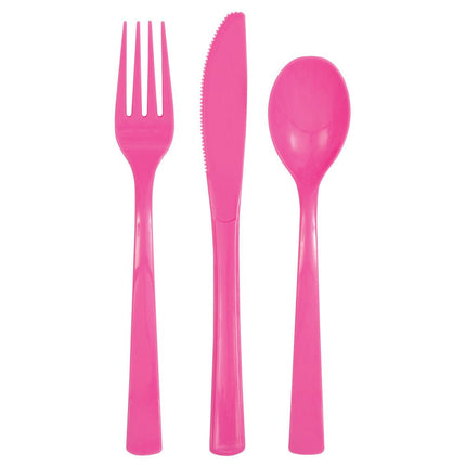 Fuchsia Bestek 18 delig van Unique koop je bij Partywinkel