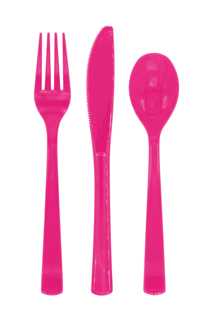 Fuchsia Bestek Herbruikbaar 18 delig van WeFiesta koop je bij Partywinkel