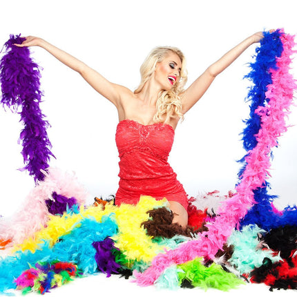 Fuchsia Boa 1,8m van Boland koop je bij Partywinkel
