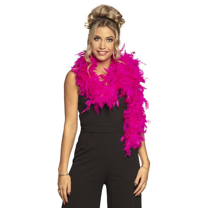 Fuchsia Boa Deluxe 1,8m van Boland koop je bij Partywinkel