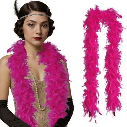 Fuchsia Boa Veren 80gr van Fiestas Guirca koop je bij Partywinkel
