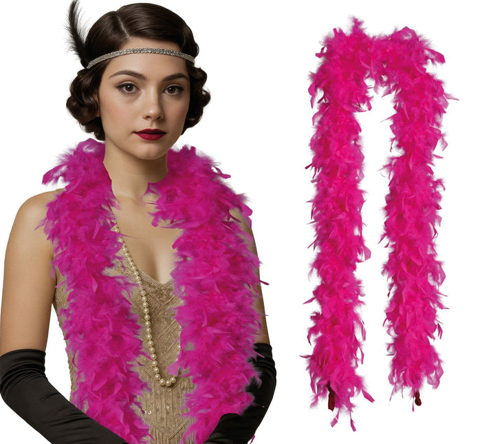 Fuchsia Boa Veren 80gr van Fiestas Guirca koop je bij Partywinkel