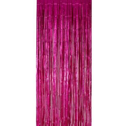 Fuchsia Deurgordijn Folie 2,4m van WeFiesta koop je bij Partywinkel
