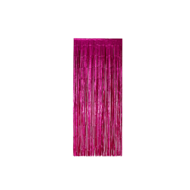 Fuchsia Deurgordijn Folie 2,4m van WeFiesta koop je bij Partywinkel