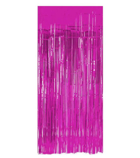 Fuchsia Deurgordijn Folie 2m van Folat koop je bij Partywinkel