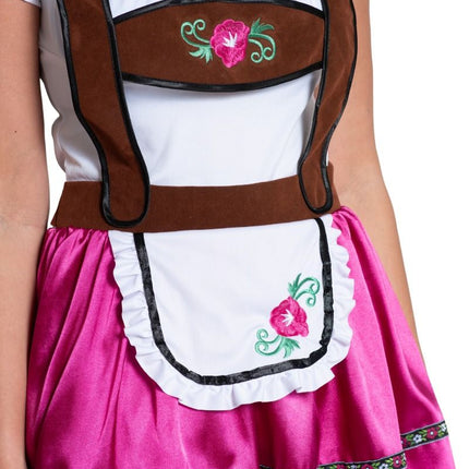 Fuchsia Dirndl Jurk Oktoberfest Fay van Partychimp koop je bij Partywinkel