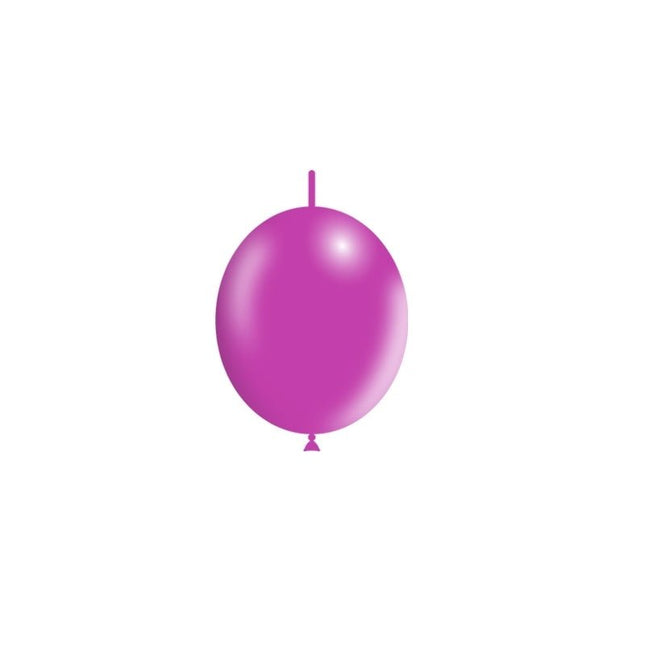Fuchsia Knoopballonnen 15cm 100st van Balloonia koop je bij Partywinkel