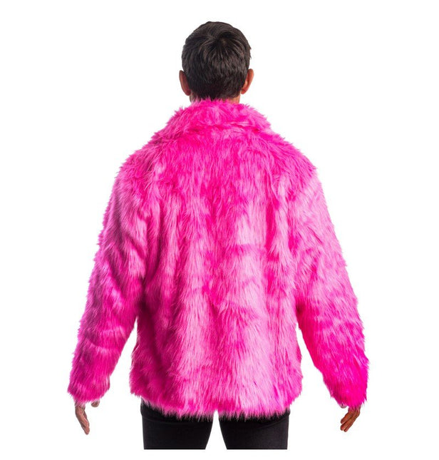 Fuchsia Nep Bontjas van CHAKS koop je bij Partywinkel