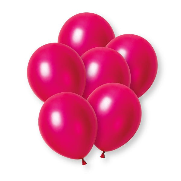 Fuchsia Parelballonnen 30cm 50st van Unique koop je bij Partywinkel