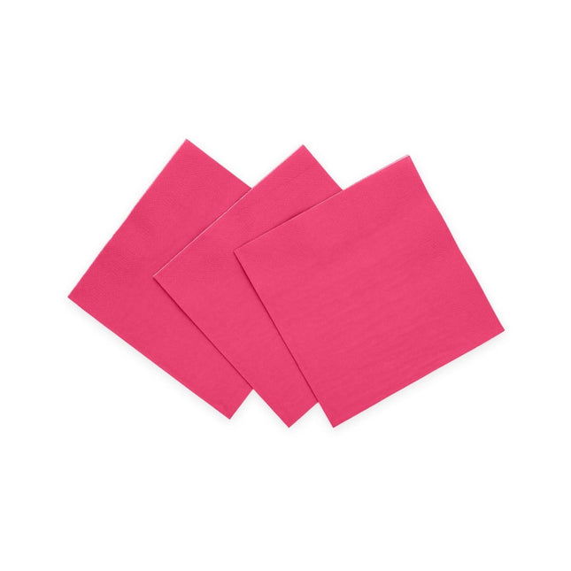 Fuchsia Servetten 3 Laags 24cm 20st van WeFiesta koop je bij Partywinkel