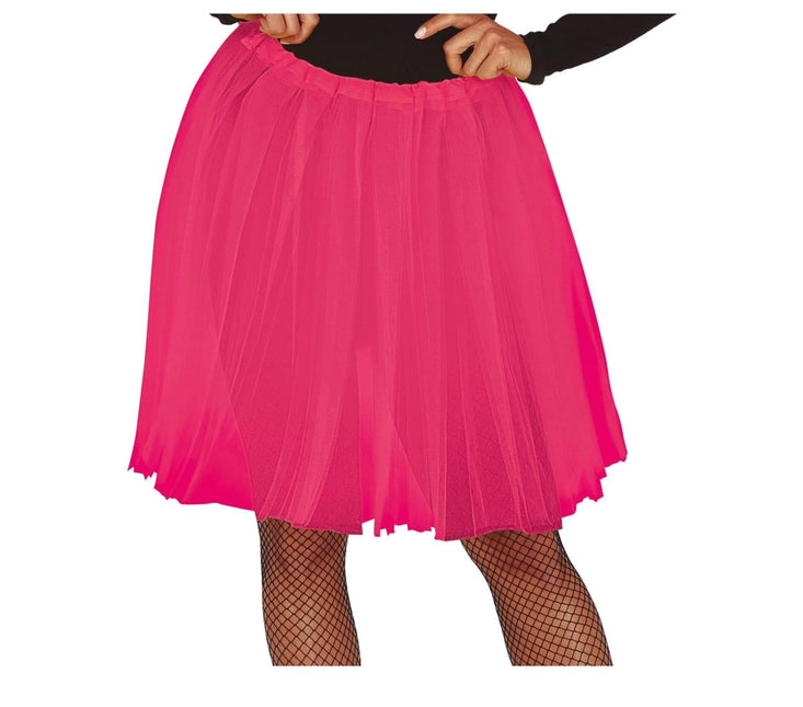 Fuchsia Tutu Dames 60cm van Fiestas Guirca koop je bij Partywinkel