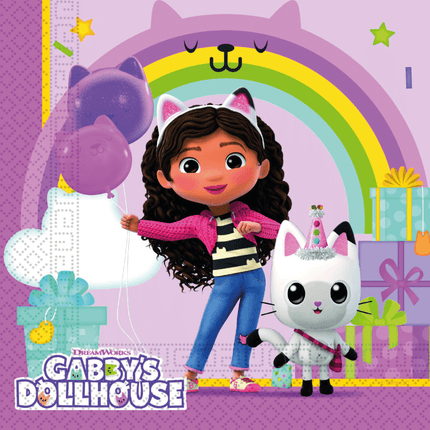 Gabby'S Dollhouse Servetten 2 - Laags 33cm 20st van Procos koop je bij Partywinkel