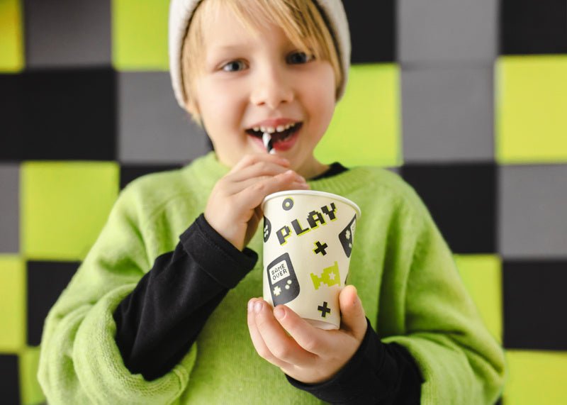 Gaming Party Bekers 220ml 6st van Partydeco koop je bij Partywinkel