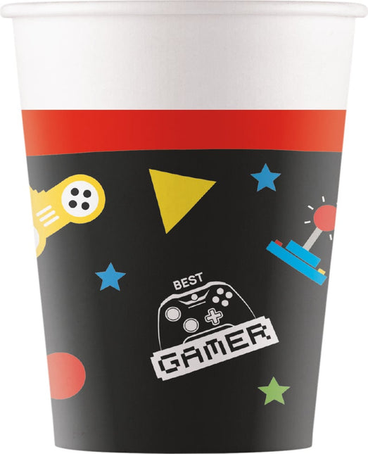 Gaming Party Bekers 8st van Procos koop je bij Partywinkel