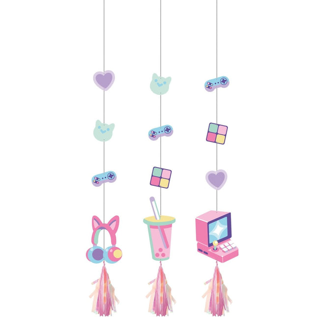 Gaming Party Hangdecoratie 91cm 3st van Creative Converting koop je bij Partywinkel