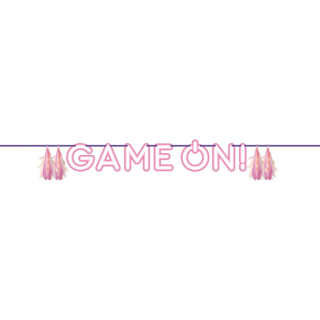 Gaming Party Letterslinger Game On! 1,6m van Creative Converting koop je bij Partywinkel